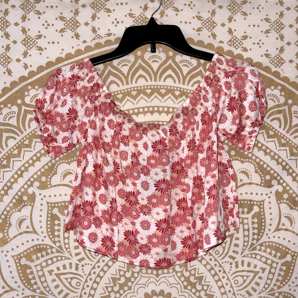 NWT “VOLCOM X HARLEY & J” OFF THE SHOULDER LADIES CROP TOP, SIZE XS (0-2)